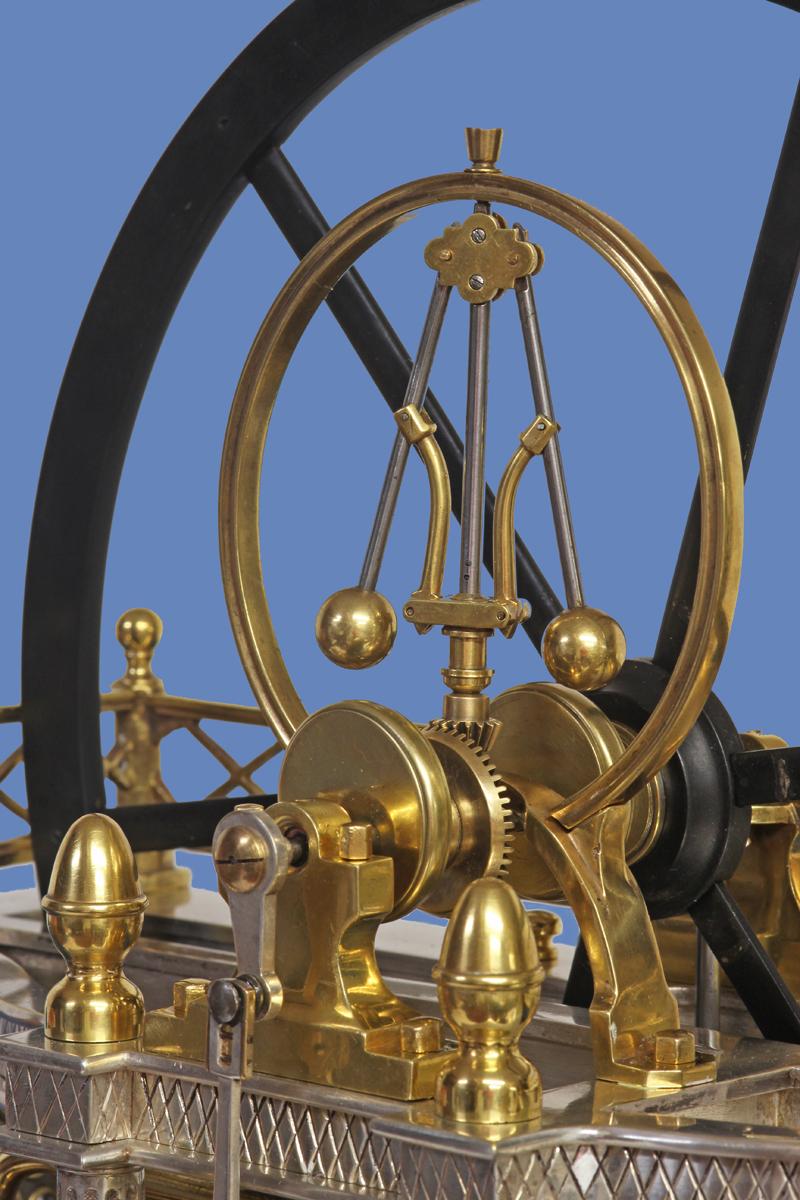 steam engine clock