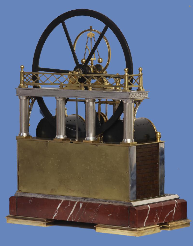 c.1895 Automated Steam Engine Industrial Clock In Good Condition In Greenlawn, NY