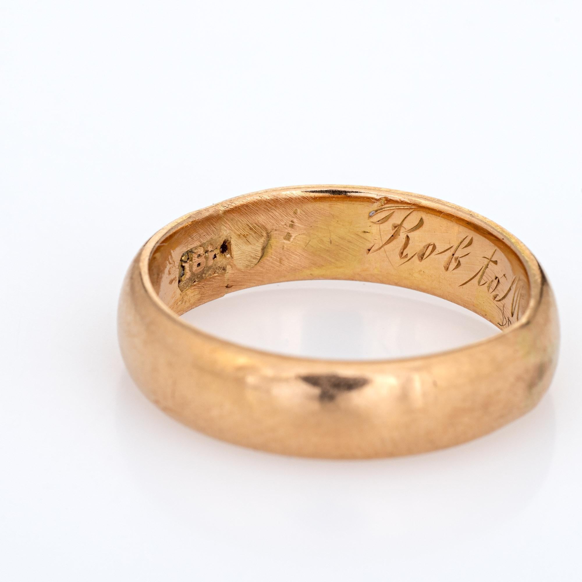  Alliance victorienne ancienne en or jaune 18 carats, c1899 Pour femmes 