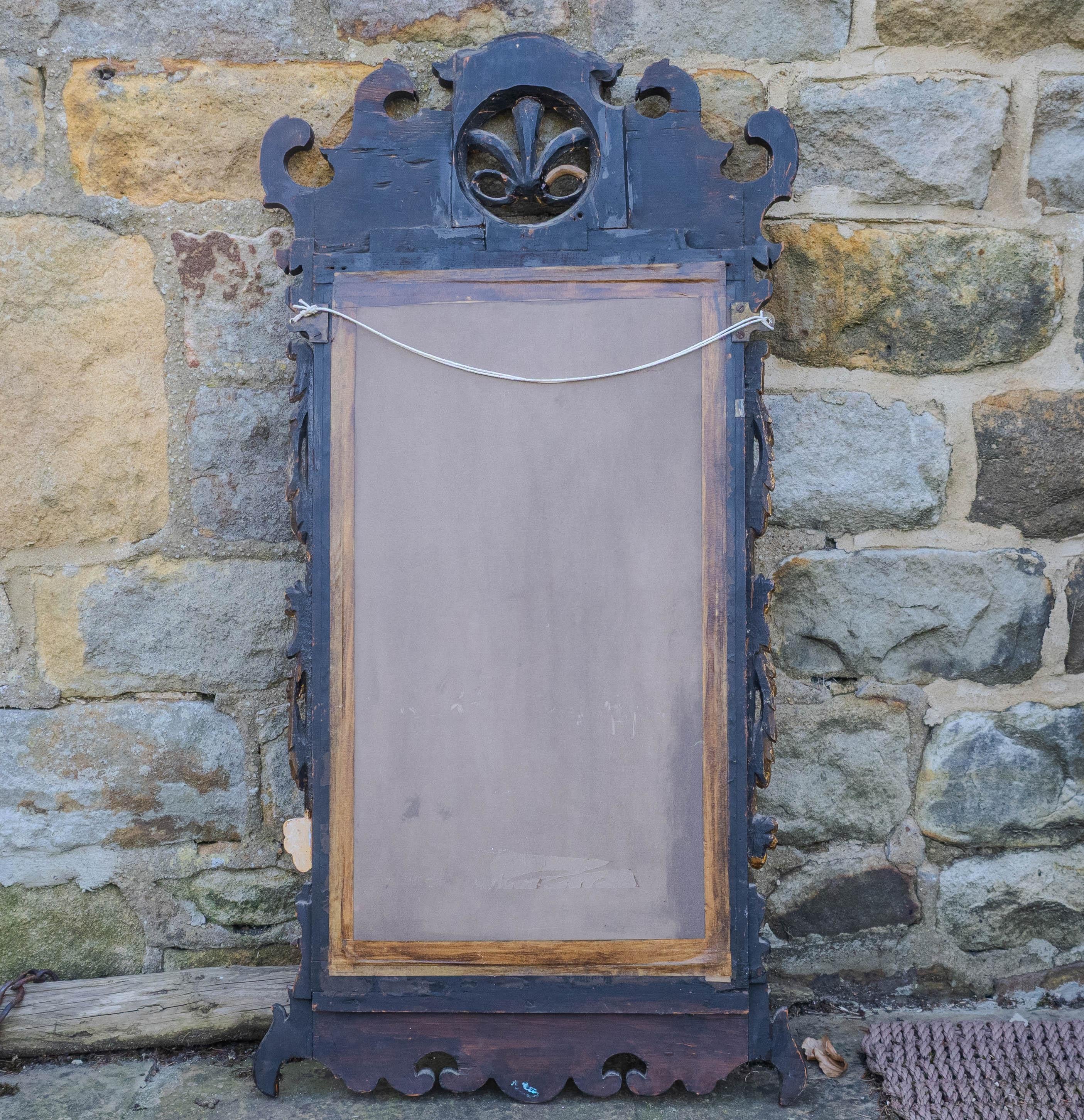 C18th Burr Walnut Parcel-Gilt Fretwork Pier-Glass Georgian Large Wall Mirror 2