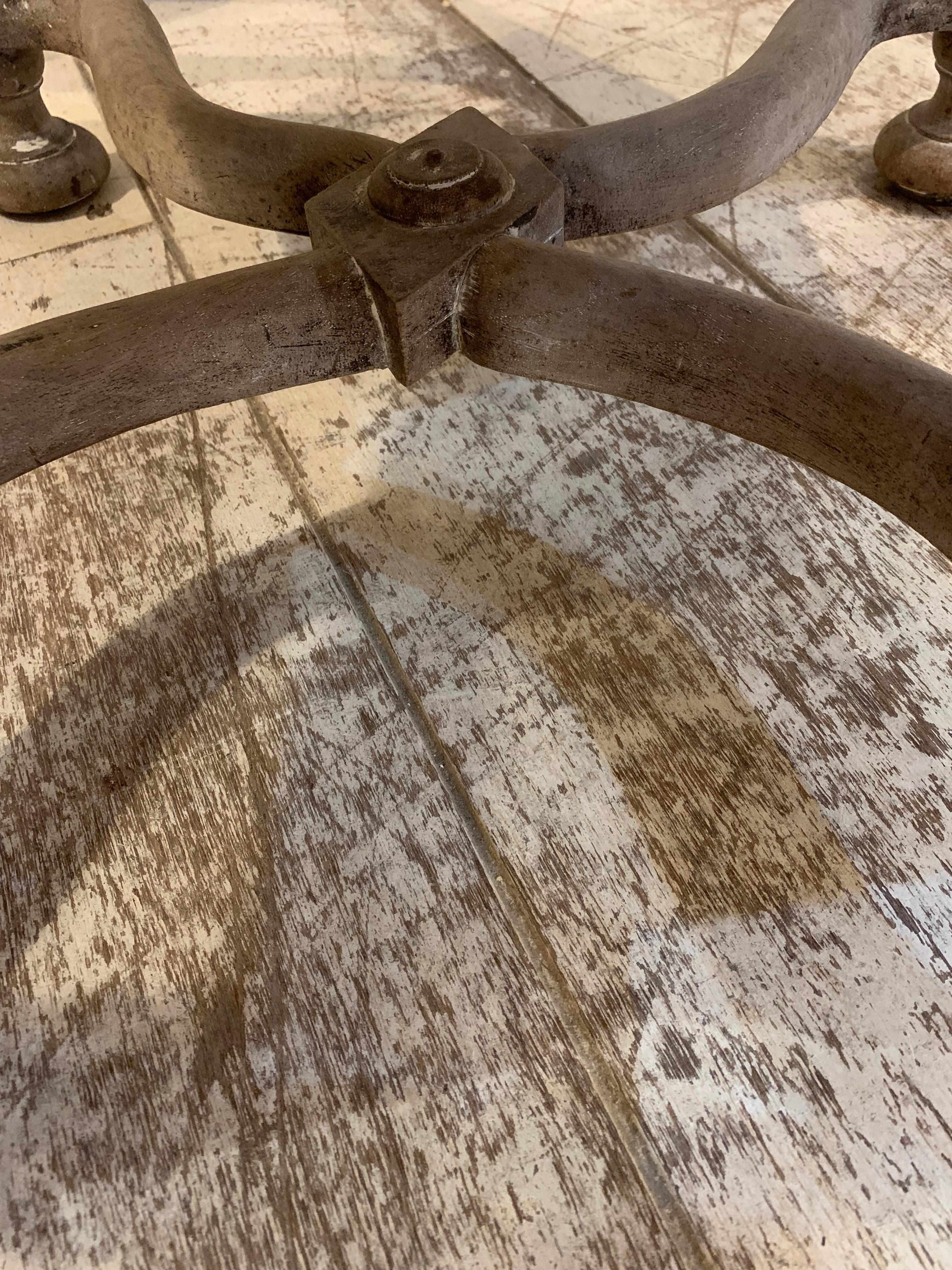 Carved C18th century French country provincial chair For Sale