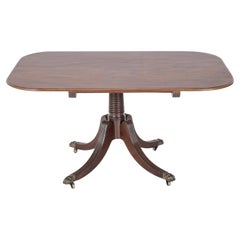 C.18th Georgian Mahogany Oblong Dining Table (Tilt-Top Breakfast Chippendale)