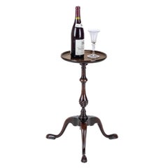 C18th Georgian Tripod Kettle Stand Mahogany / Wine Table (Side Occasional Small)