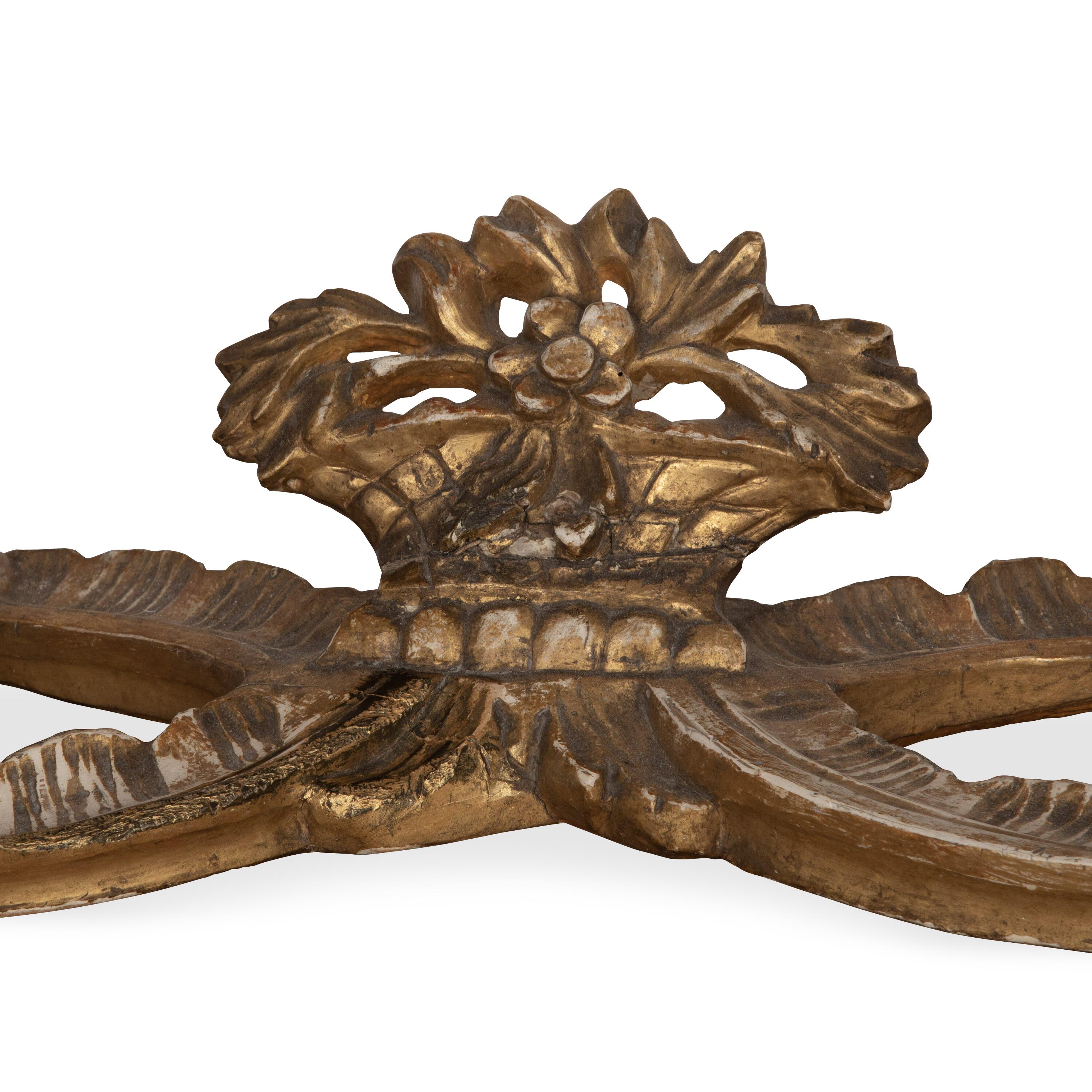 Mesa de muelle de madera dorada y tapa de mármol del siglo XVIII en Excelente estado para la venta en Shipston-On-Stour, GB