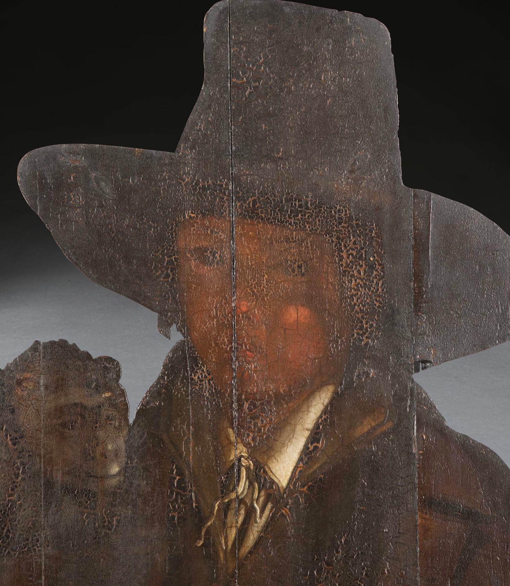 Tablero de maniquí de tamaño natural del siglo XVIII de caballero y mono Colonial holandés en venta