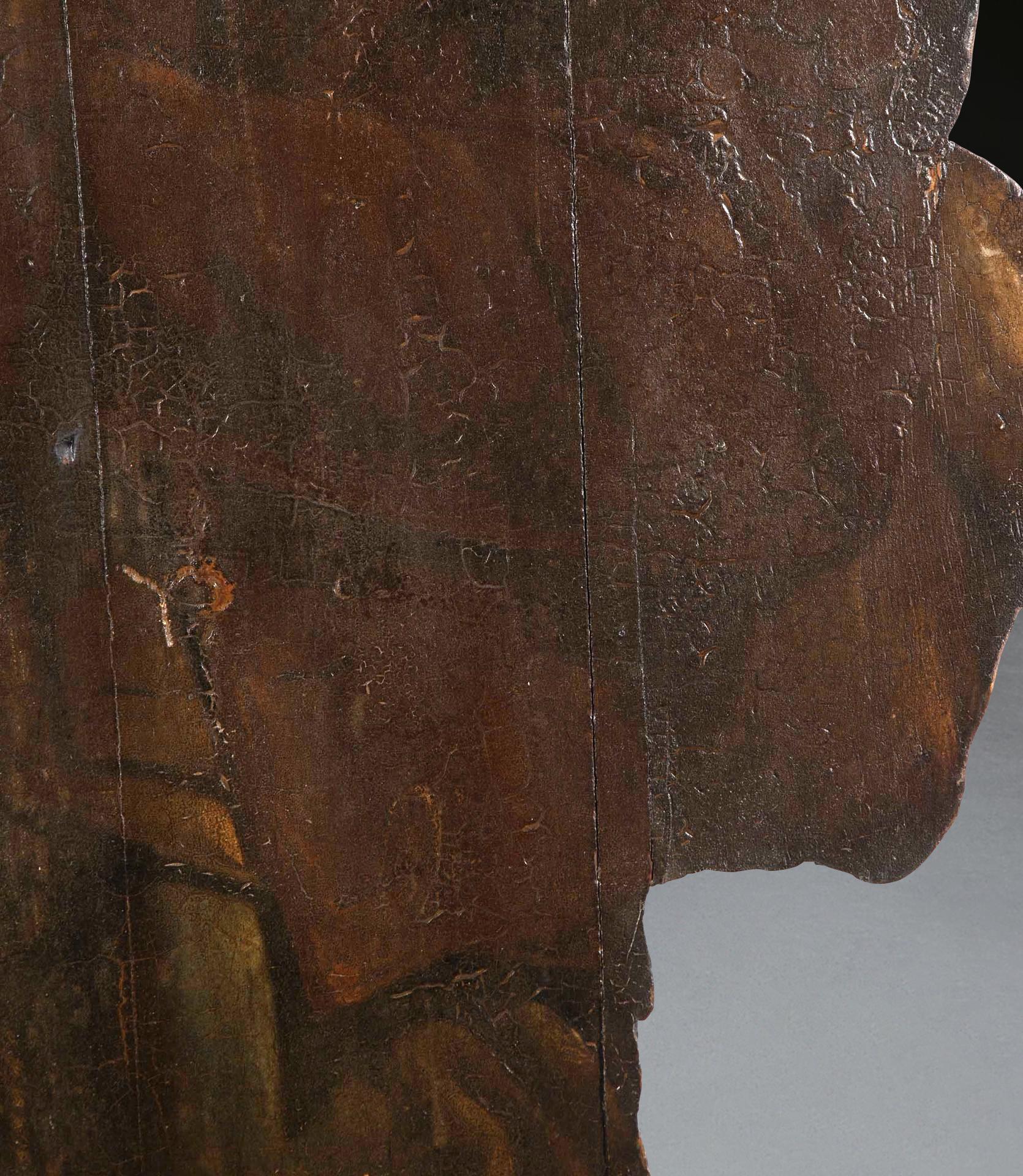 Tablero de maniquí de tamaño natural del siglo XVIII de caballero y mono Madera en venta