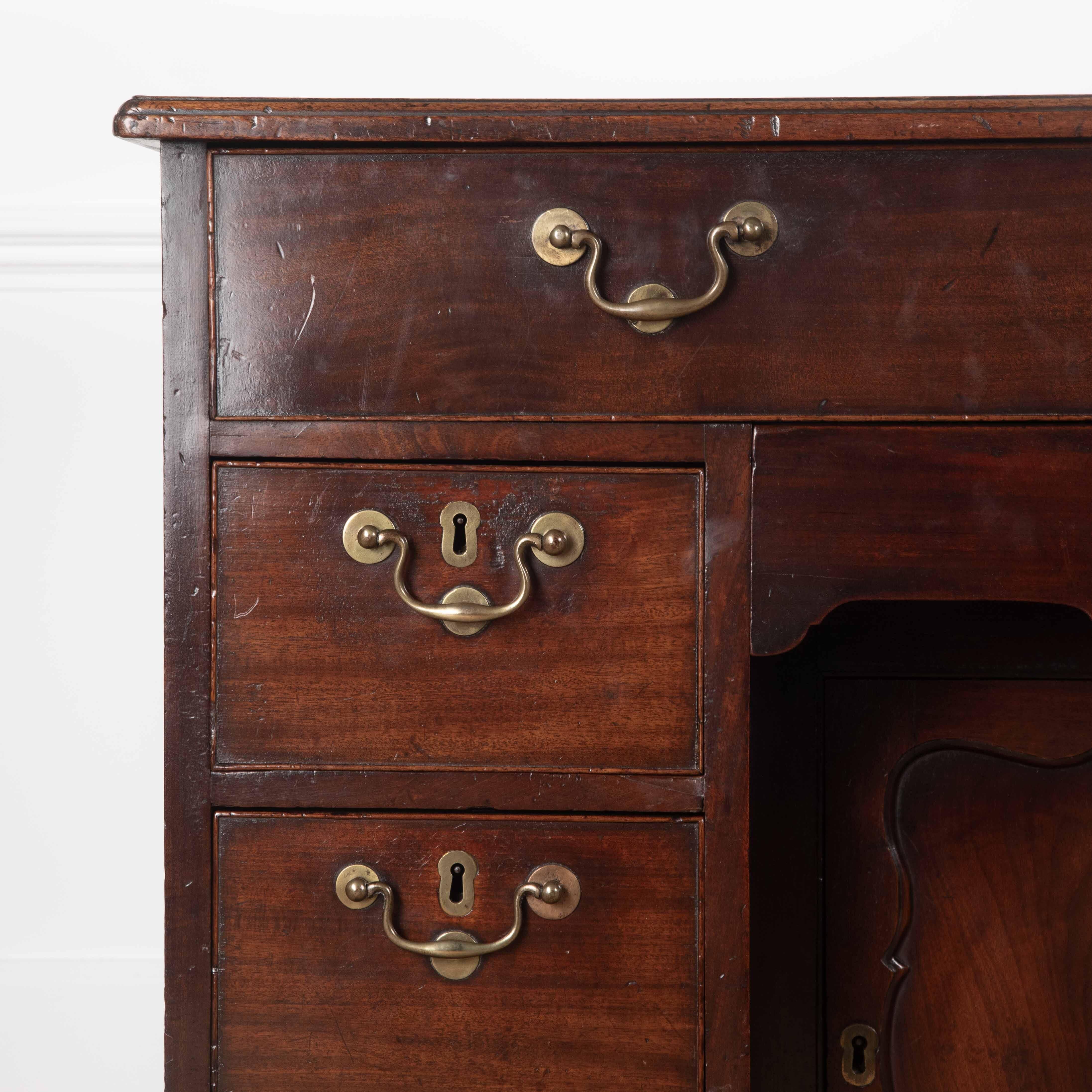 C18th Mahogany `Grendy` Kneehole Desk For Sale 5