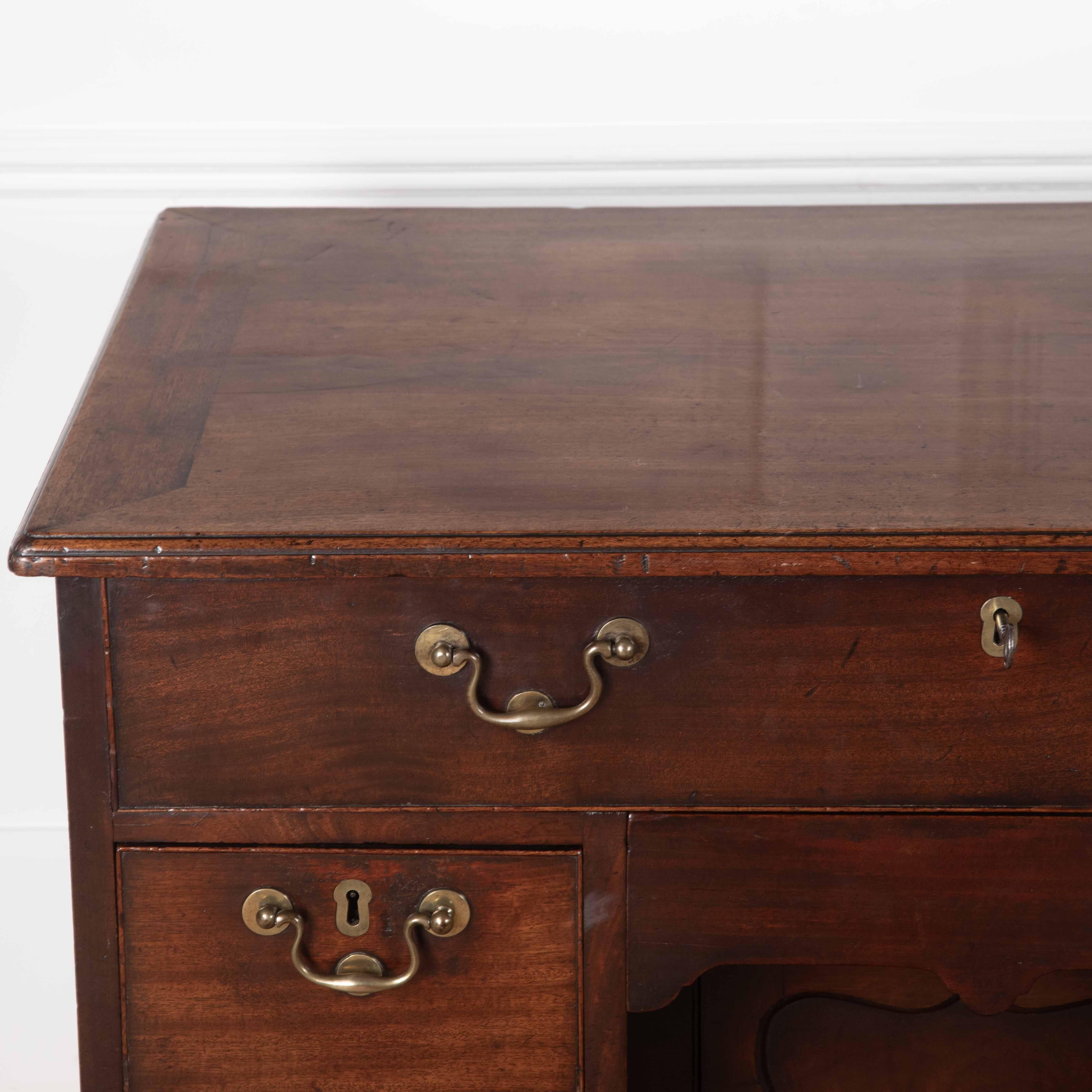 C18th Mahogany `Grendy` Kneehole Desk For Sale 6