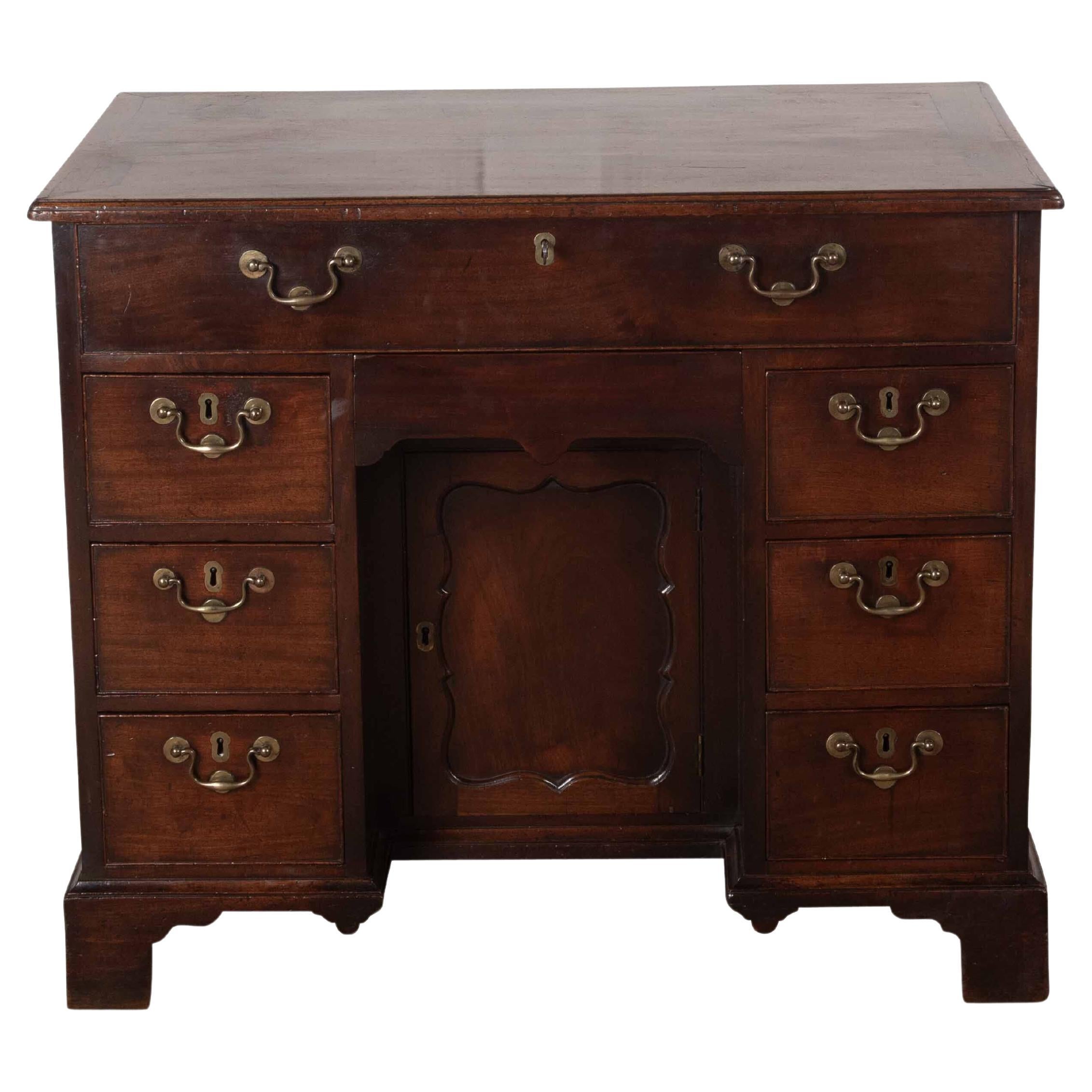 C18th Mahogany `Grendy` Kneehole Desk For Sale
