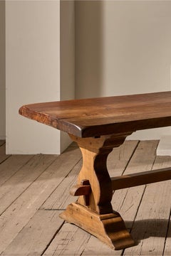 um 1900 3m massiver Eichen-Bauernhoftisch