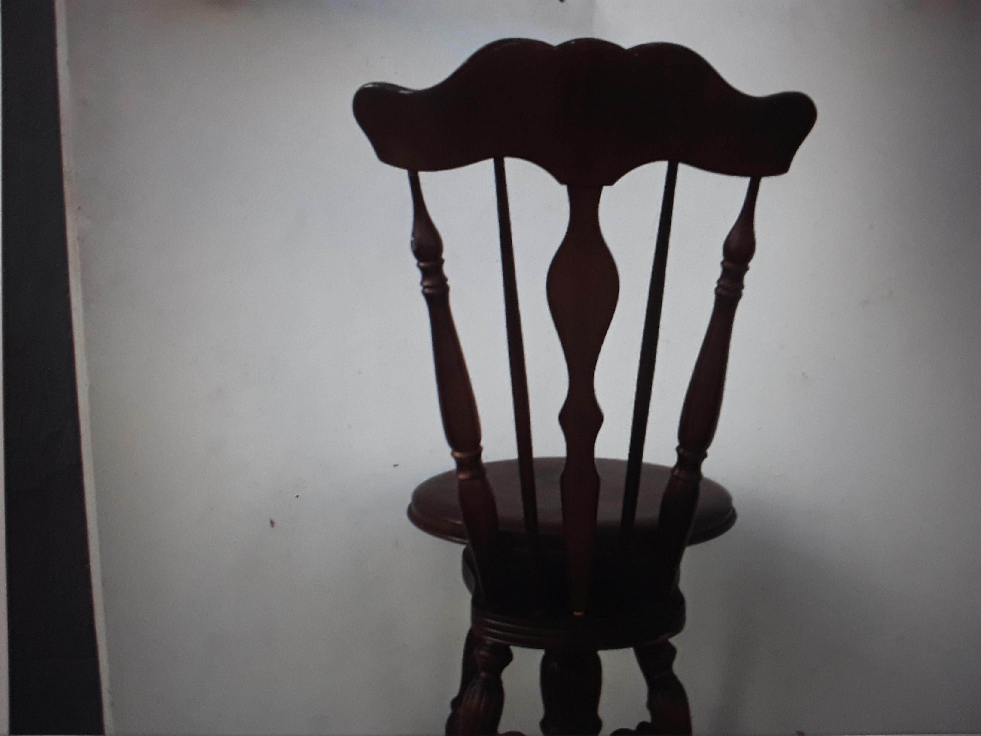 vintage piano stool with back