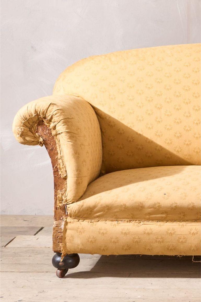 If you would like this sofa upholstered please click yes in the upholstery drop down menu. This would require 10 metres of material or 12m if you add seat cushions. You can supply your own material or please get in touch and we will send you the