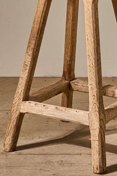 um 1900 trocken Eiche Hocker Beistelltisch