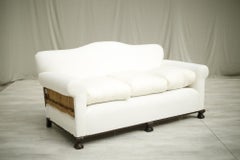 c.1900 English Country House Sofa with Claw Feet