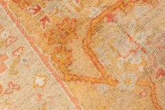 Turkish Oushak with Soft Yellows, Pinks and Ivory Tones c.1900