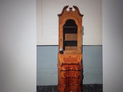 c1900 French Antique Louis XVI Style Burl Wood Secretary/ Desk - Petite Size