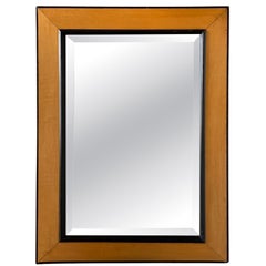 C1900 French birch mirror