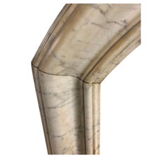 C1900 French marble arched mirror frame