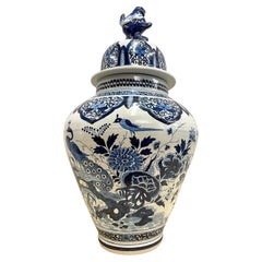 c1900 Large Scale, Delft Pottery, Blue and White Ginger Jar