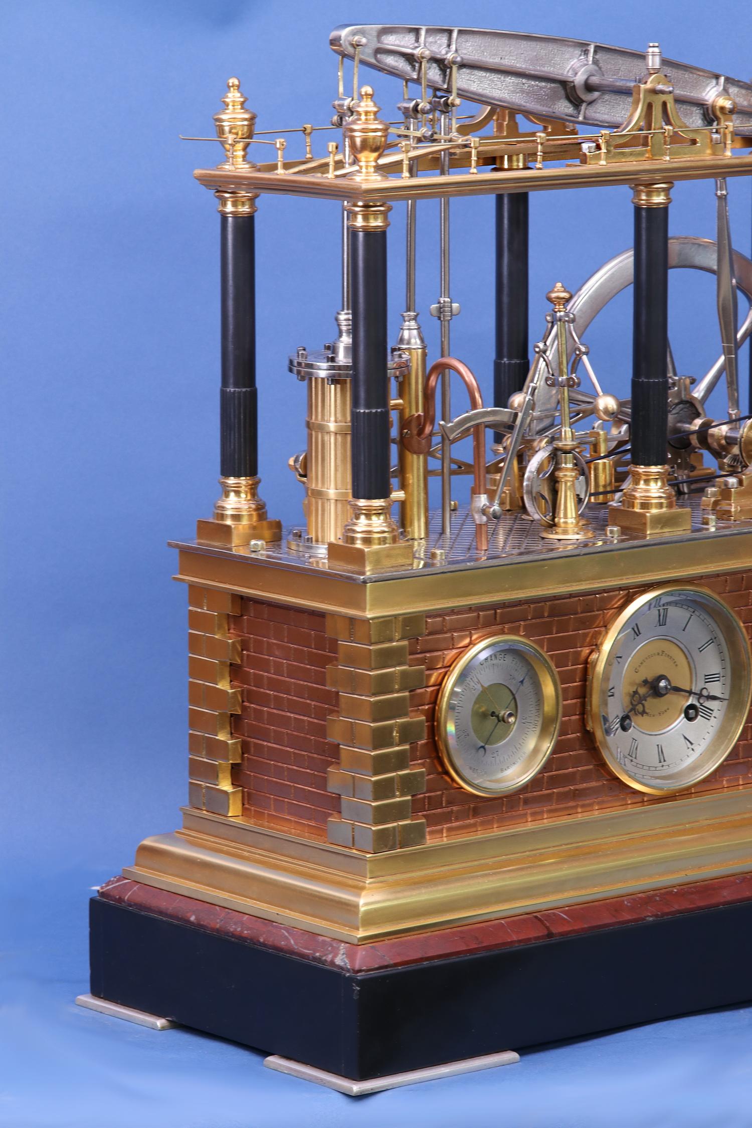 Other c.1900 Rare French 6-Column Automated Industrial Clock. 
