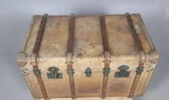 C1900s leather Vellum colour trunk