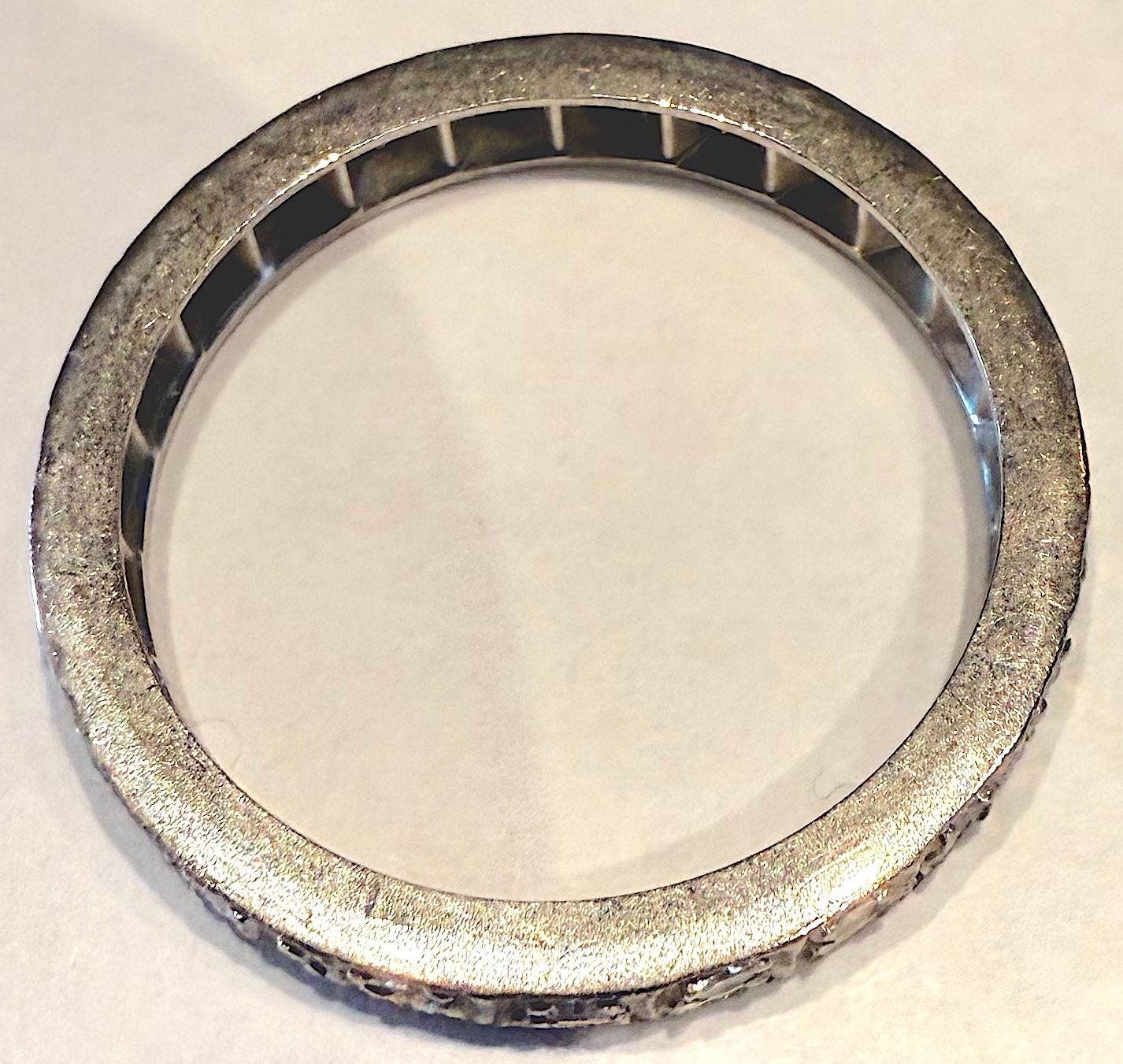 C1910 Diamant-Eternity-Ring, gestempelt 18CT  Größe 8.25 im Zustand „Hervorragend“ im Angebot in Baltimore, MD