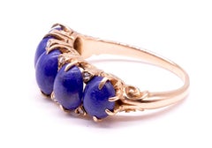 Bague édouardienne à cinq pierres en lapis-lazuli de style édouardien, vers 1910