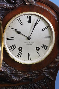 c.1910 Rare Double Dial Clock with Perpetual Calendar by Tiffany & Co., Makers.