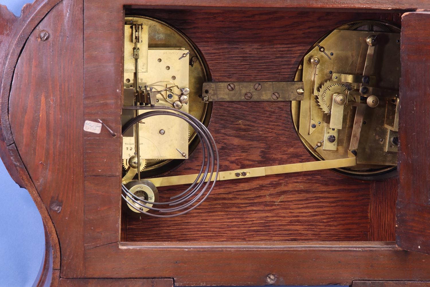 American c.1910 Rare Double Dial Clock with Perpetual Calendar by Tiffany & Co., Makers.