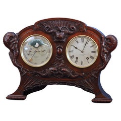 Antique c.1910 Rare Double Dial Clock with Perpetual Calendar by Tiffany & Co., Makers.