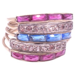 C1920 Colorful Paste Harem Ring