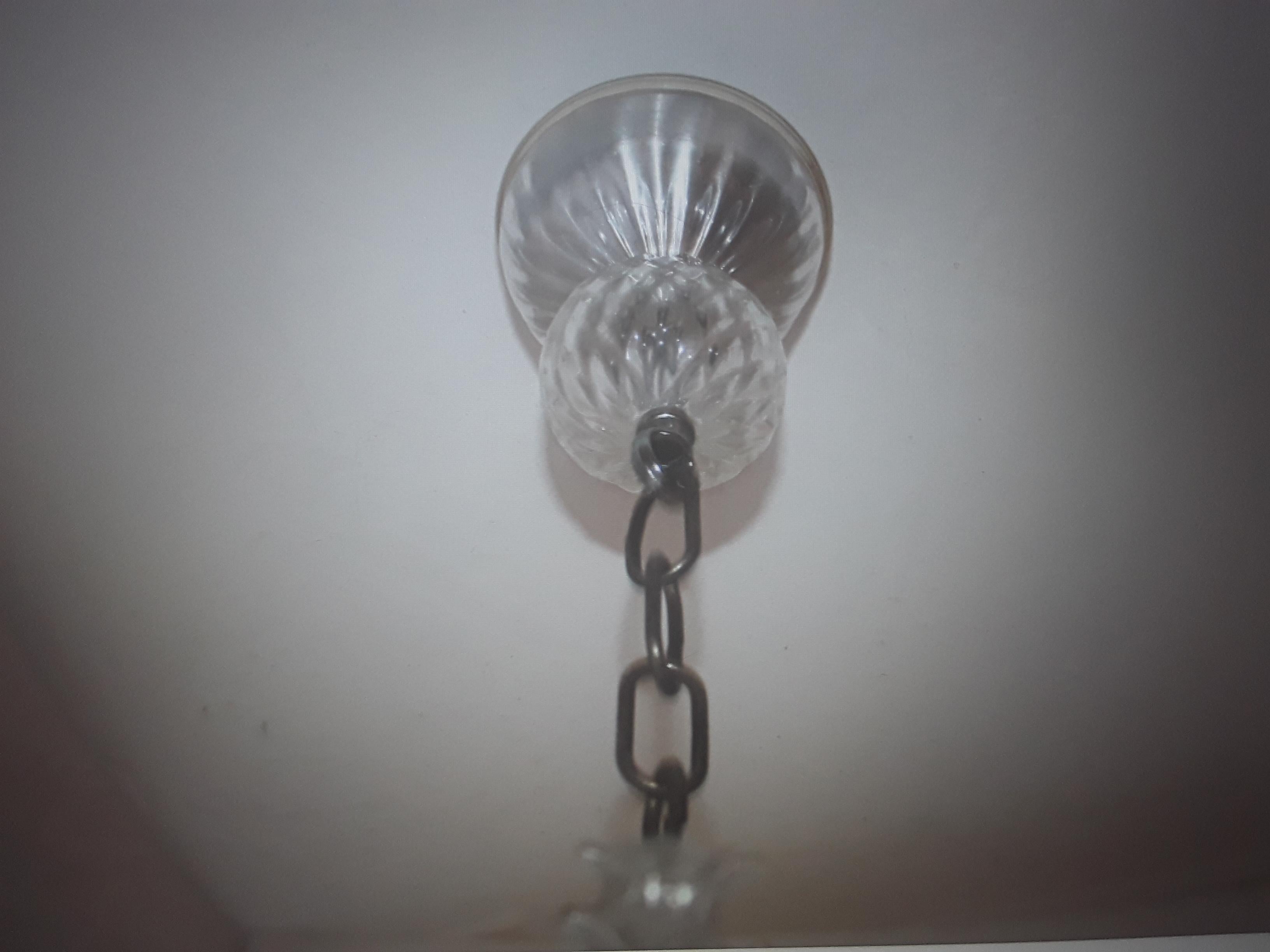 c1920 Lustre italien Art Deco Murano avec poissons/dauphins en verre d'art en vente 14