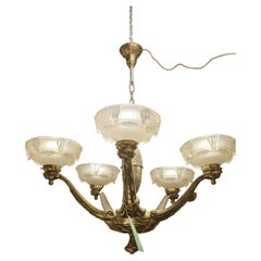 Antique Art Deco Chandelier, circa 1920s