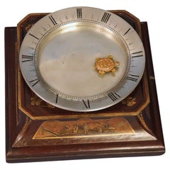 c.1925 French Mahogany Mystery Turtle Clock