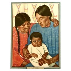 C1927 Litografía promocional «Manyhorses, Little Rosebush y Baby», de W. Reiss (1886-1953)