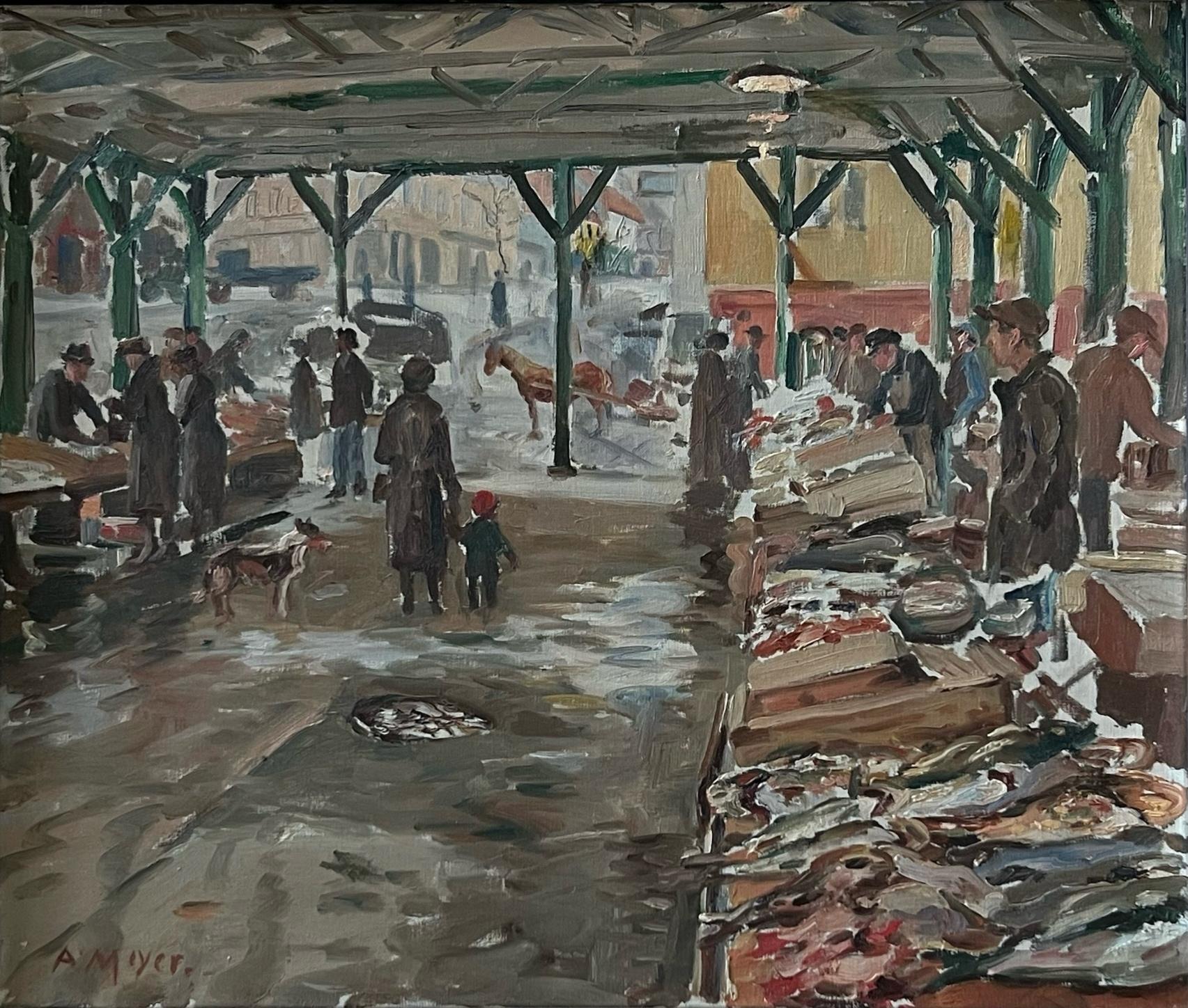 Expressionist c.1930/40s Oil Painting 