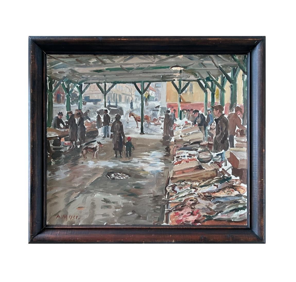 Norwegian c.1930/40s Oil Painting 
