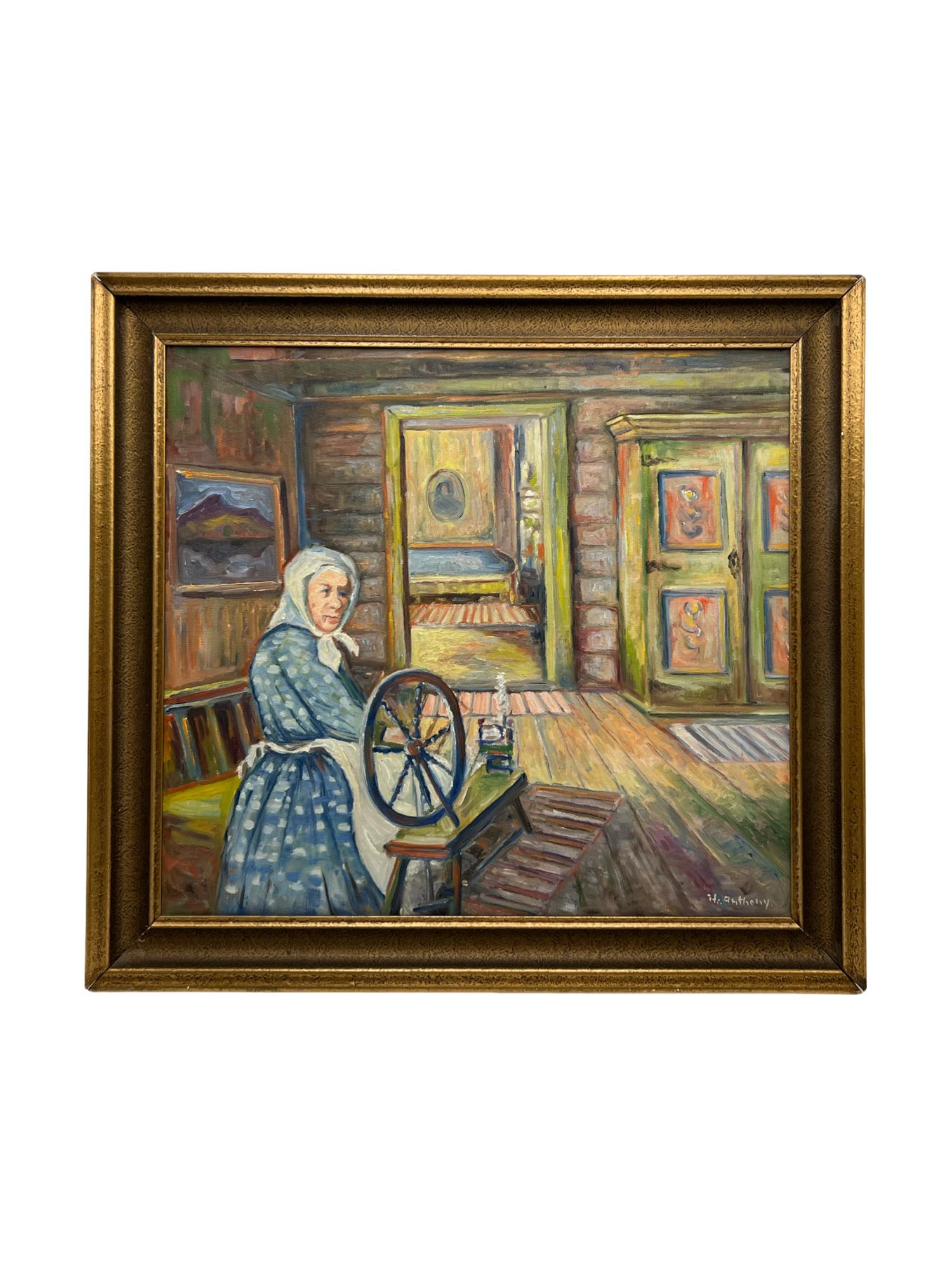 MUSEUMSQUALITÄT - Ölgemälde von Hjalmar Martinius Anthony (ca. 1930- 40er Jahre)

Tauchen Sie ein in die norwegische Kunsttradition mit diesem exquisit ausgeführten Ölgemälde des berühmten Künstlers Hjalmar Martinius Anthony (Drammen, 1894-?). Die