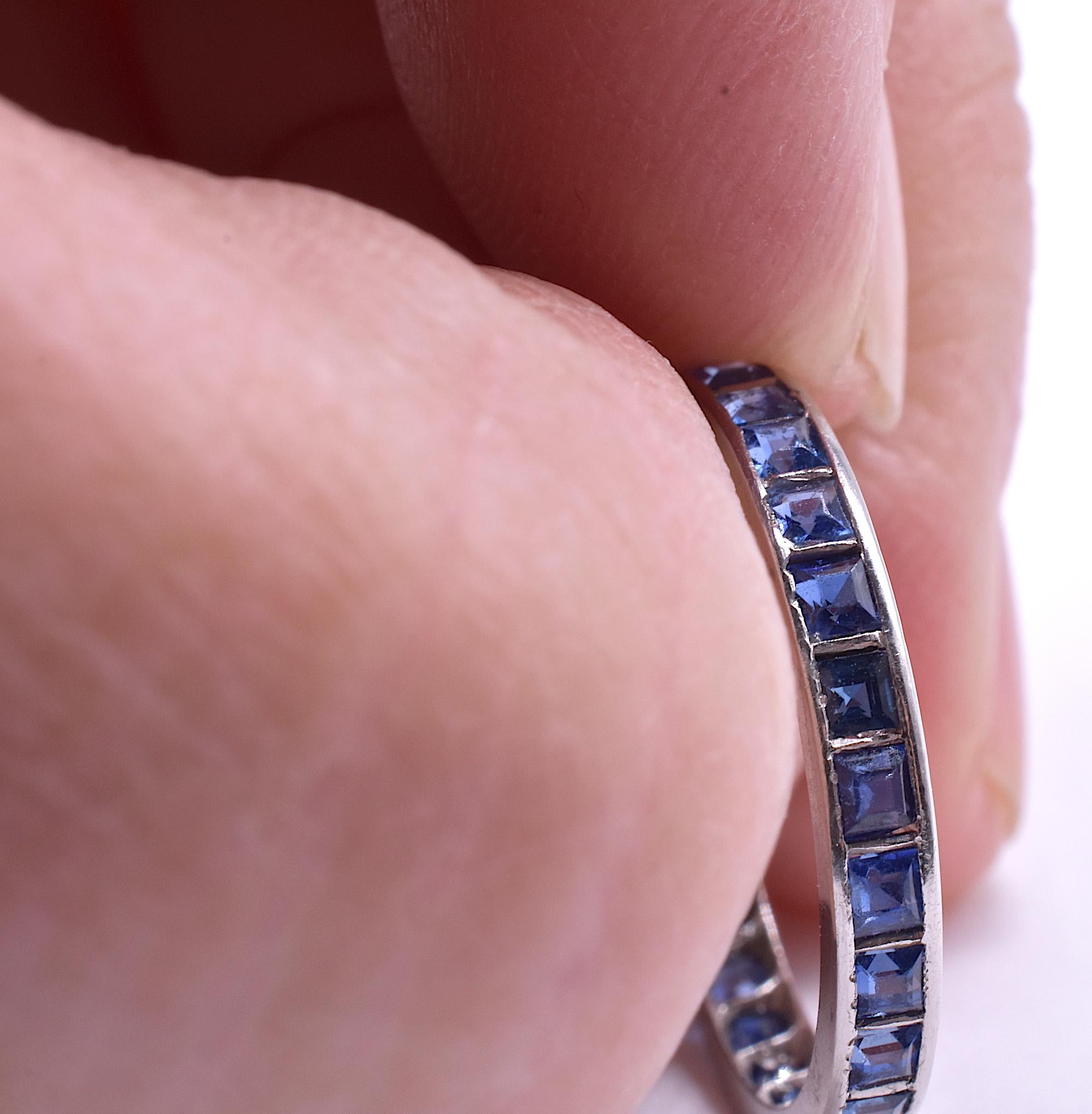 antique sapphire eternity ring