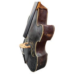 C1930 Vintage & Unusual Form Upright Bass Benedikt Lang Germany