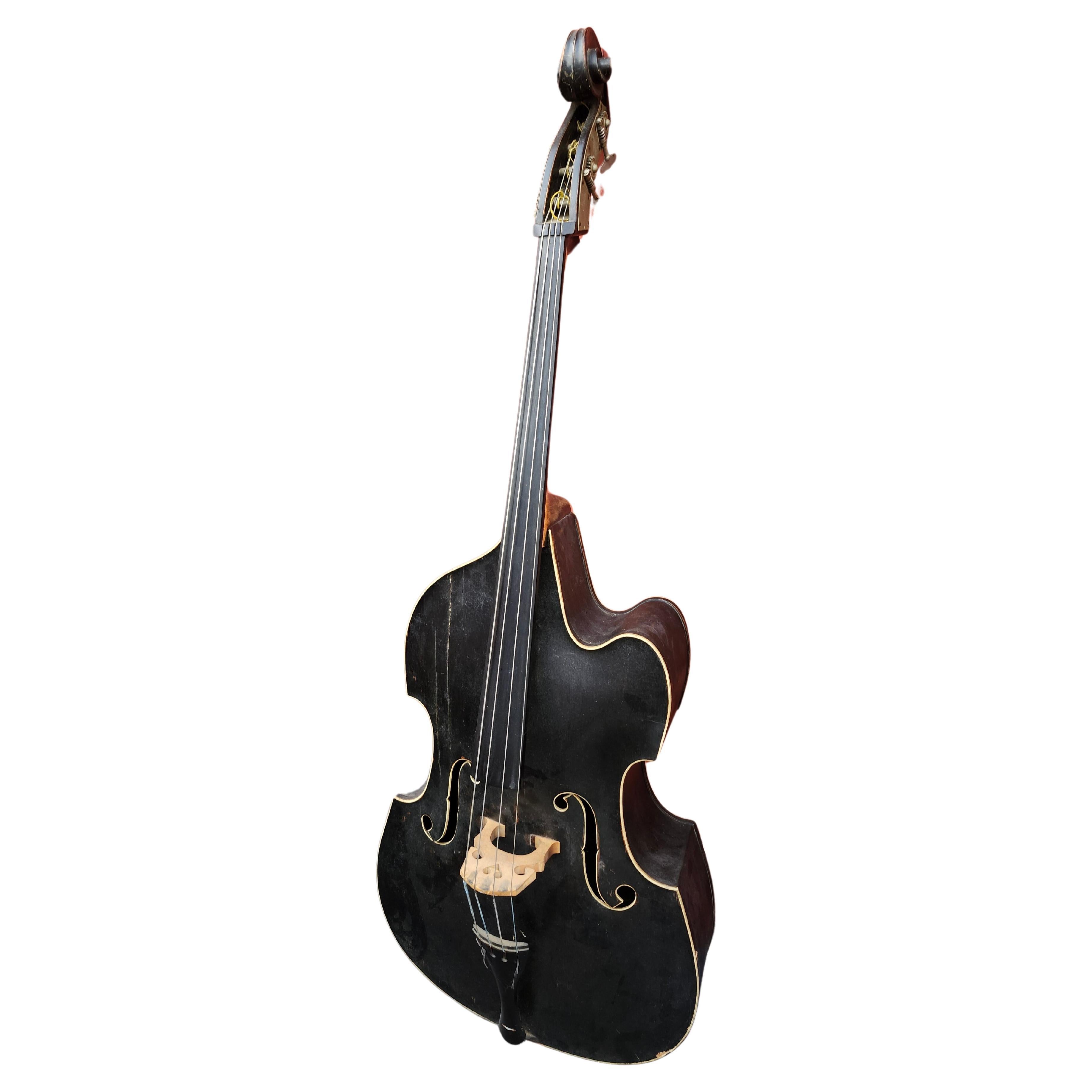 C1930 Vintage & ungewöhnliche Form aufrechter Bass Benedikt Lang Deutschland (Mitte des 20. Jahrhunderts) im Angebot