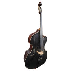 C1930 Vintage & Unusual Form Upright Bass Benedikt Lang Germany