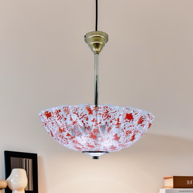 Lampadario a sospensione a ombrello degli anni '30 circa, Art Deco, Design scandinavo in vendita 5