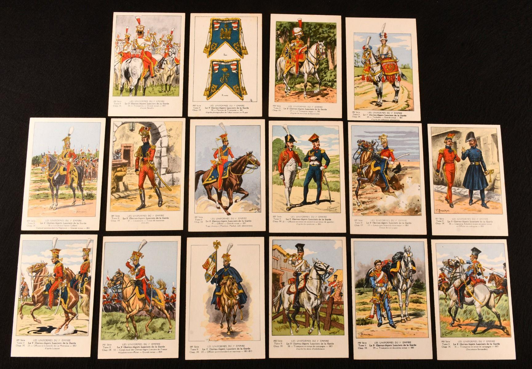 c1936 One-Hundred and Forty-Four Postcards of Military Uniforms For Sale 6