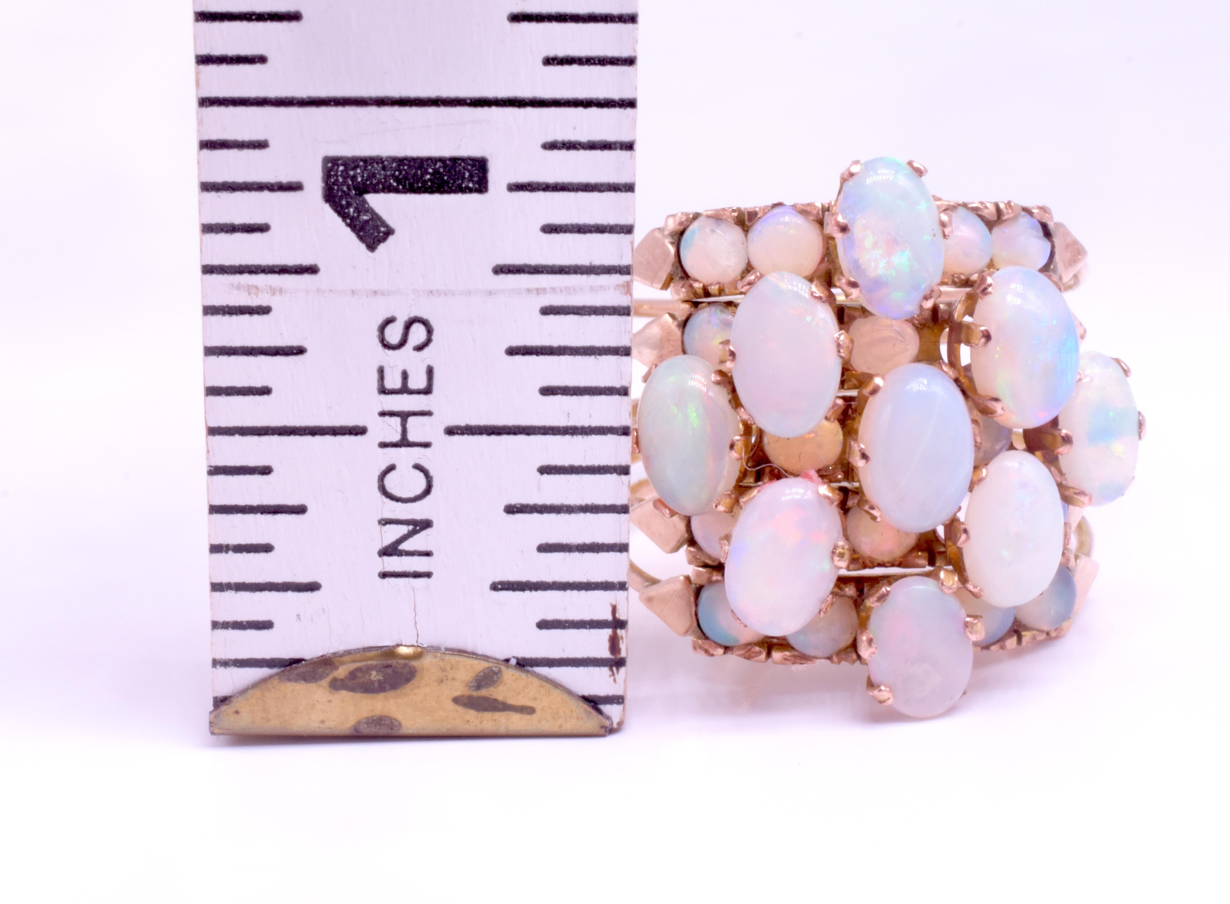 C1940 14K Opal Haremring mit Opal Damen im Angebot
