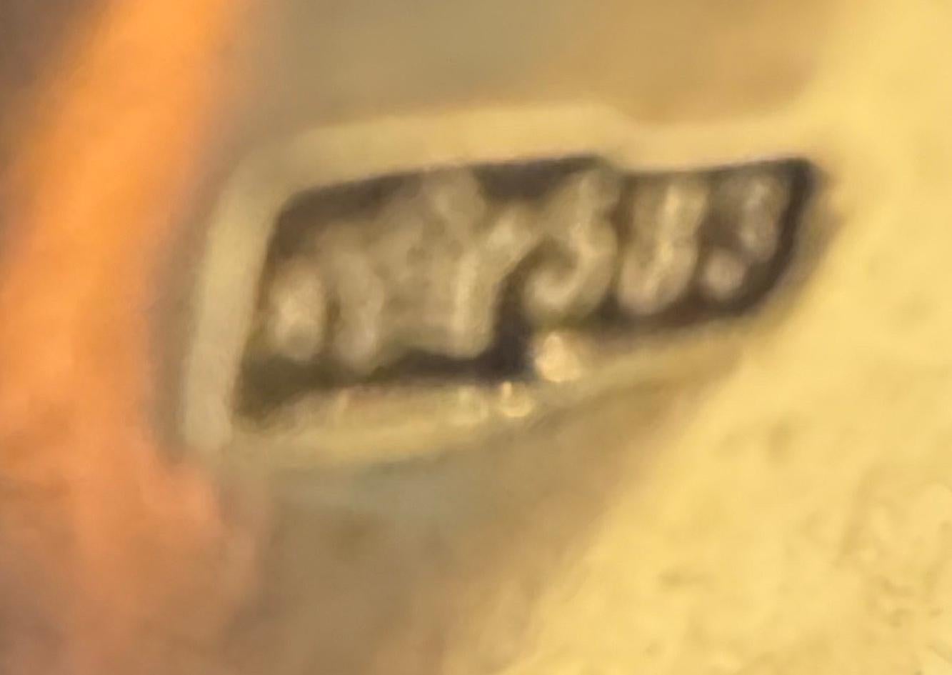 C1940 14K signet ring  with Russian marks For Sale 5