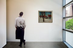 c.1940/50s Norwegian Oil Painting "Winter Mood" by A. SCHREINER, Oil on Canvas