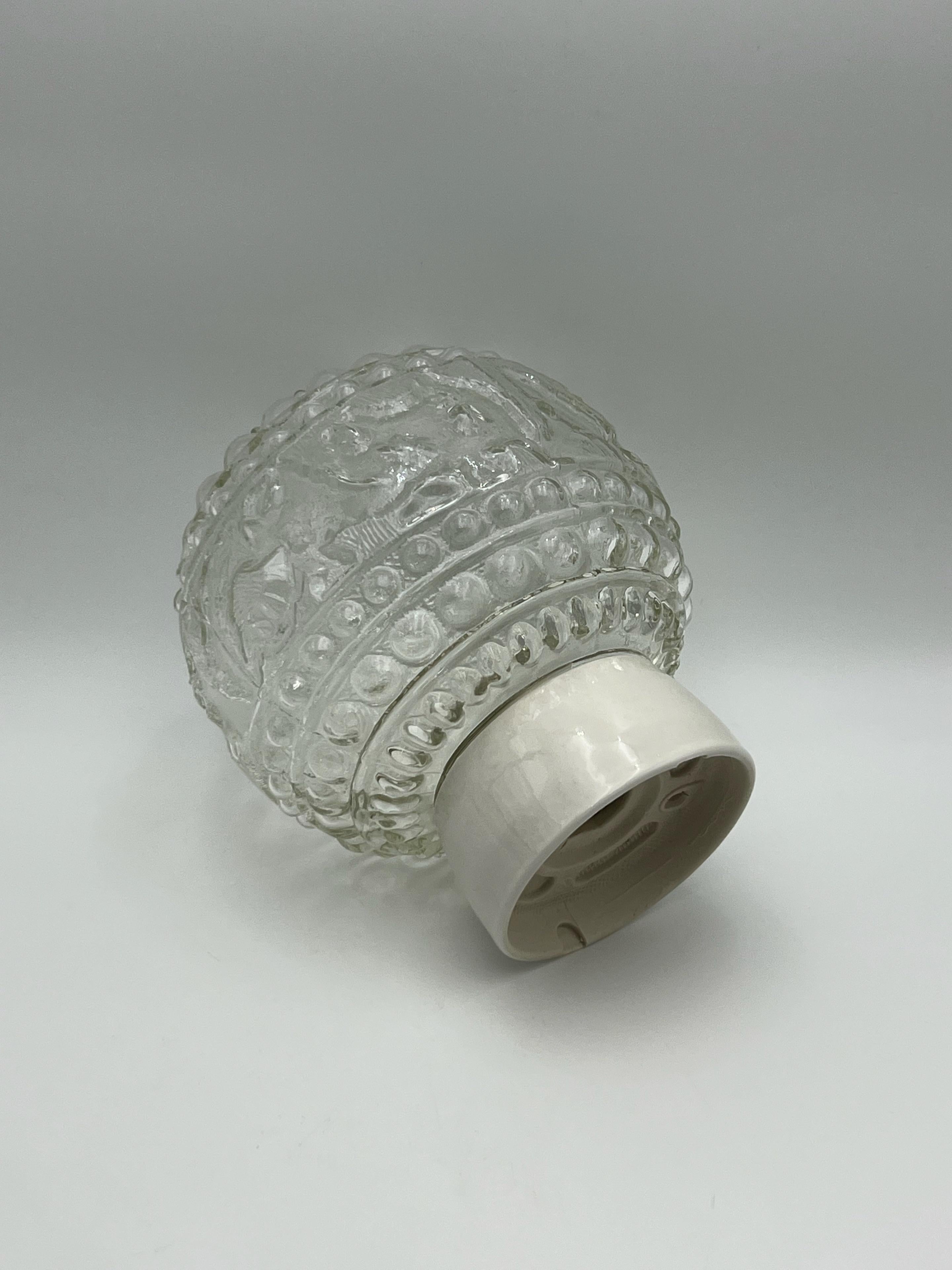 c.1940/50s Scandinavian Flush Mount Ceiling Lamp For Sale 8