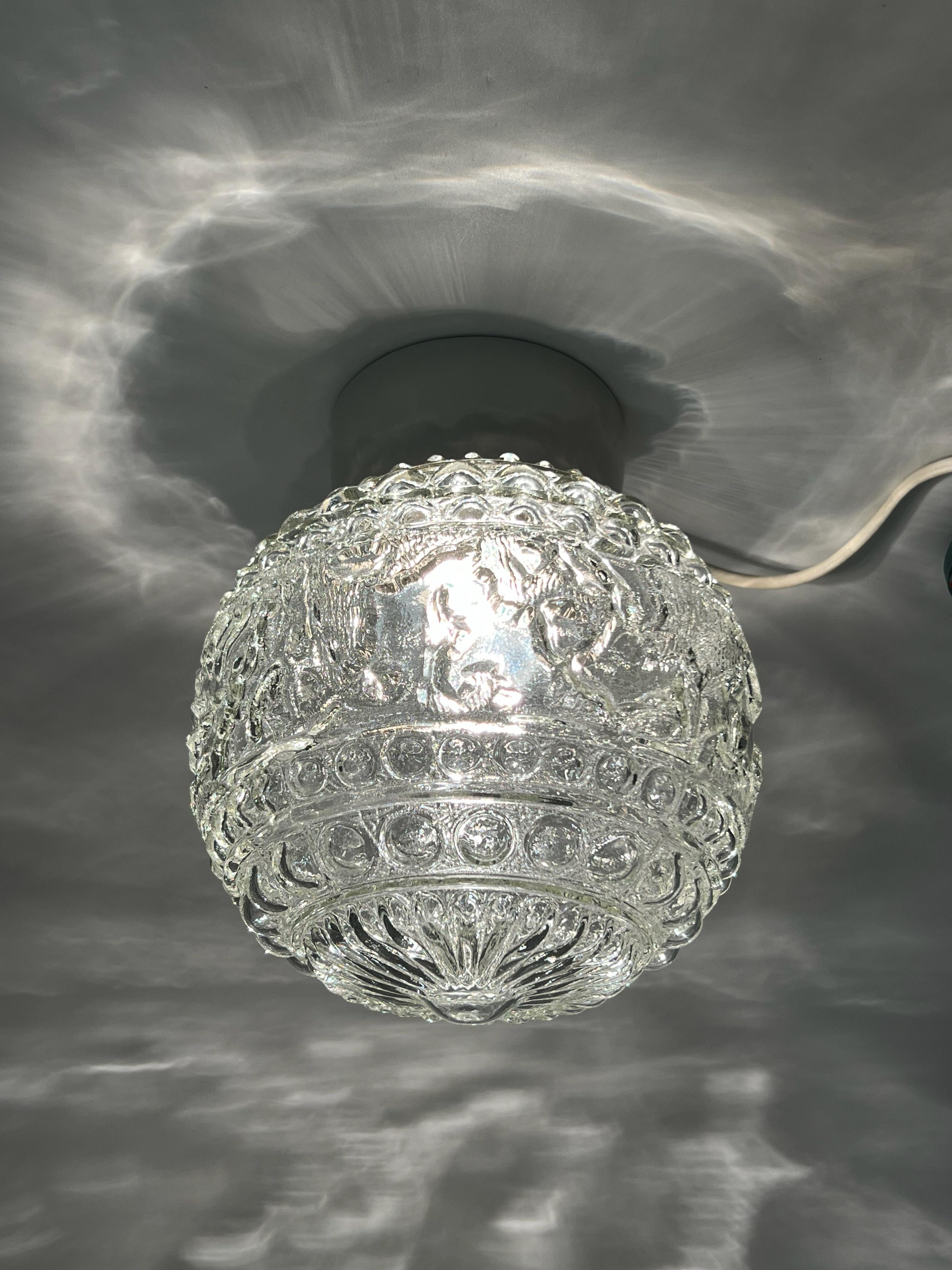 c.1940/50s Scandinavian Flush Mount Ceiling Lamp For Sale 2