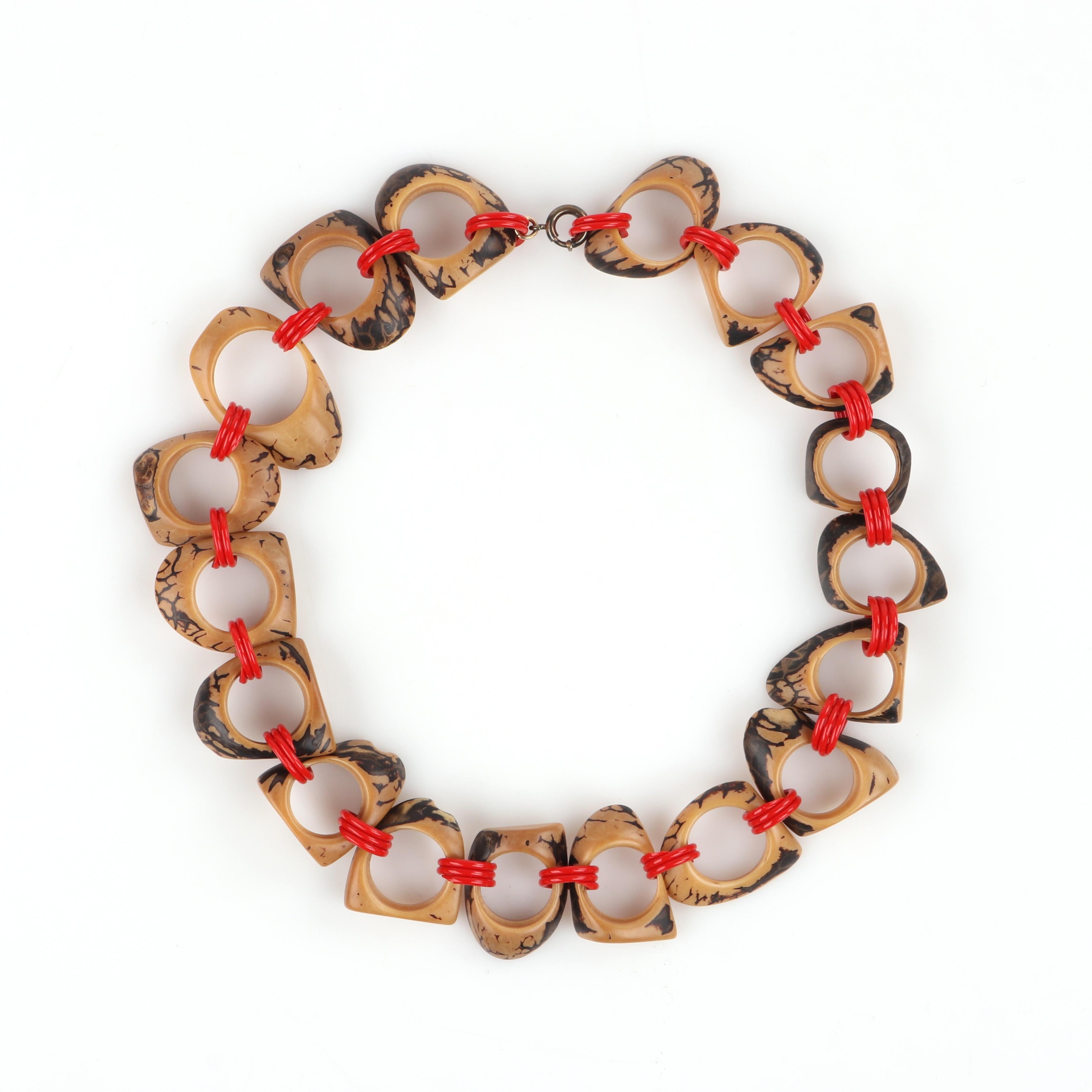 plastic chain link necklace
